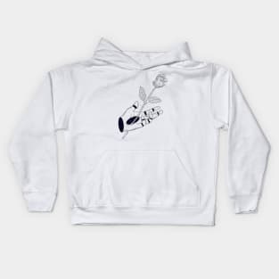 Rose in Hand Kids Hoodie